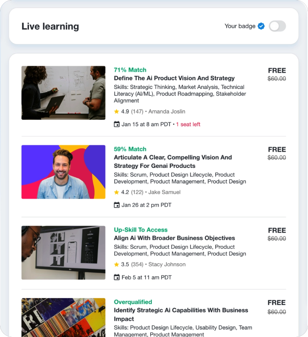 Publish free workshops