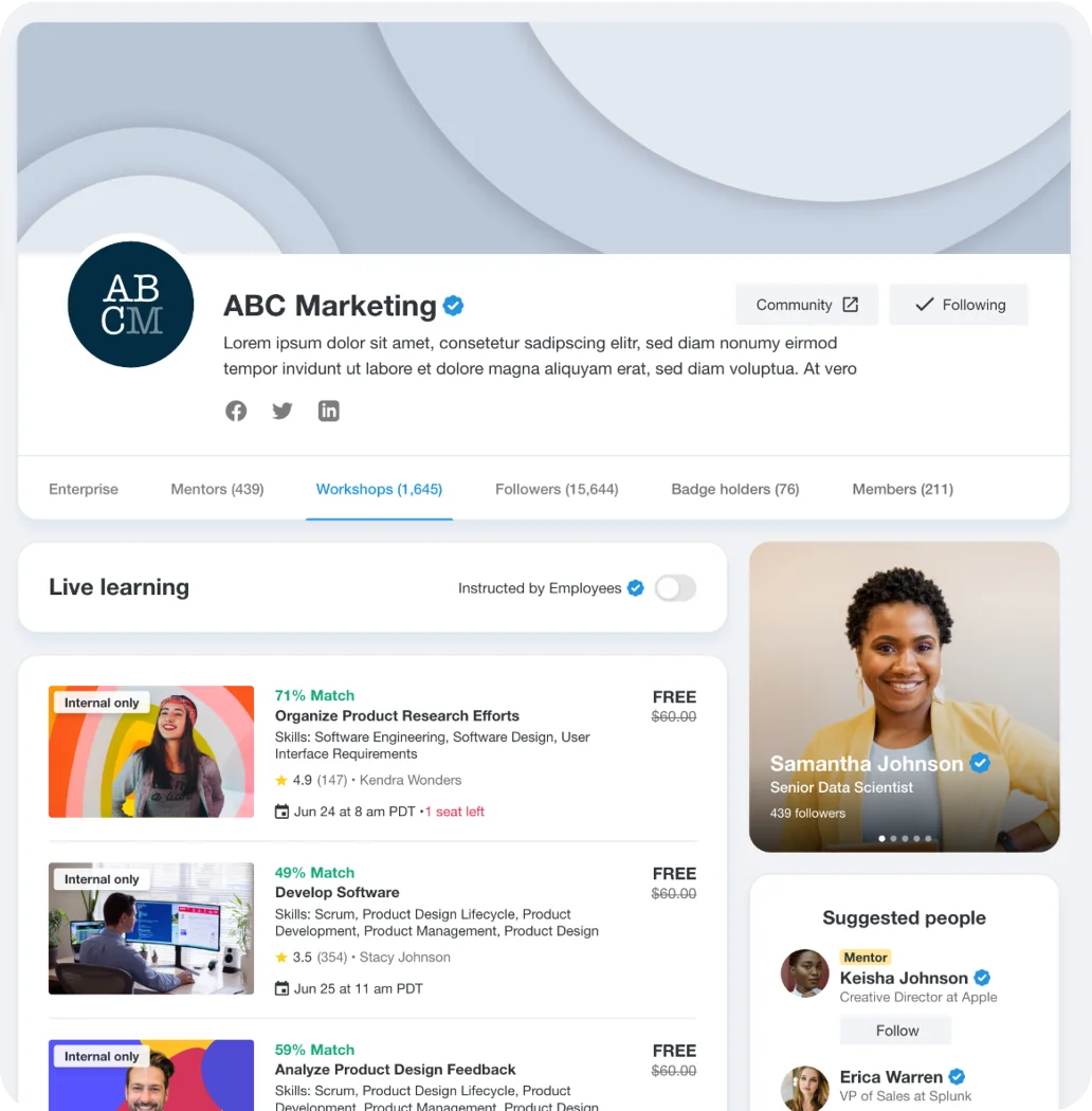 Workshops under your brand