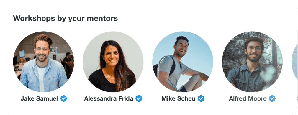 compare to the career to mentors